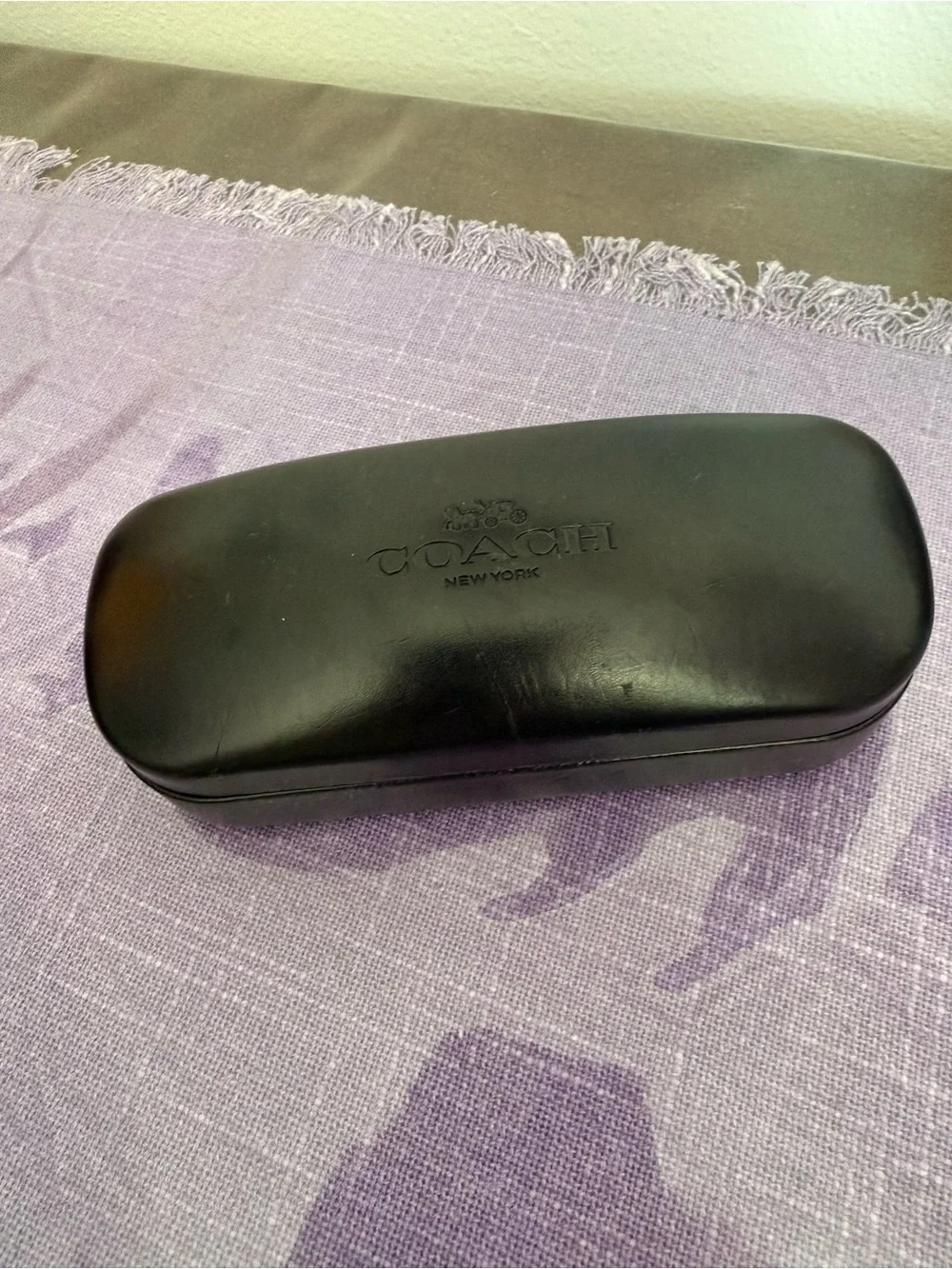 Coach New York Sunglasses Eyeglasses Hard Case Black Logo Replacement Case Only